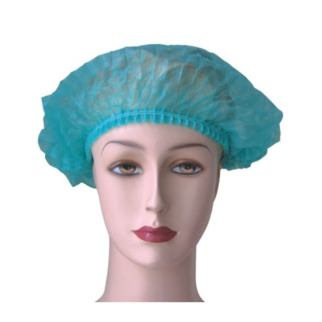 Tira desechable Clip Cap Bouffant Head Cover Hair Net Non-Woven PE Cap